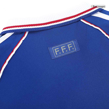 Retro 1998 France Home Soccer Jersey