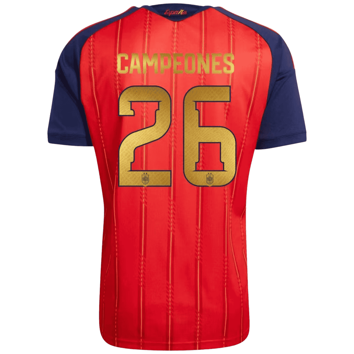 CAMPEONES #26 Spain 2-Star 2026 World Cup Champions Home Winner Jersey