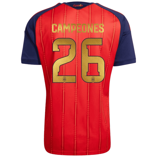 CAMPEONES #26 Spain 2-Star 2026 World Cup Champions Home Winner Jersey