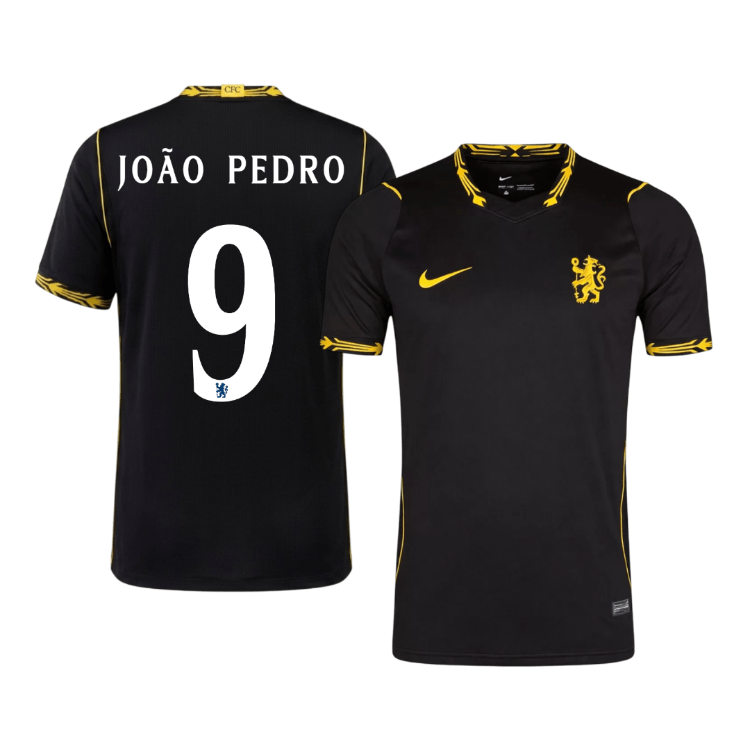 JOÃO PEDRO #9 Chelsea Away Soccer Jersey 2026/27 Black - Cup Printing