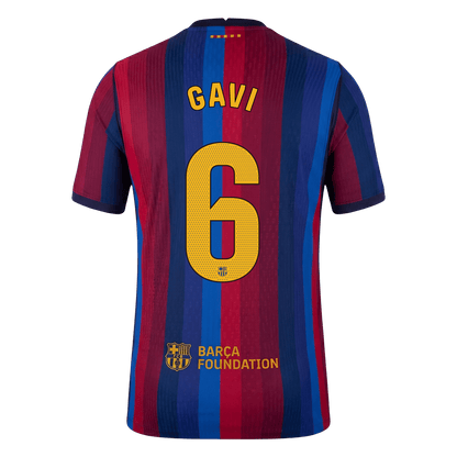 Authentic GAVI #6 Barcelona Home Soccer Jersey 2026/27