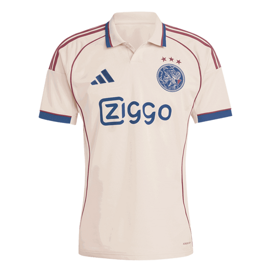 Ajax Third Away Soccer Jersey 2025/26 White