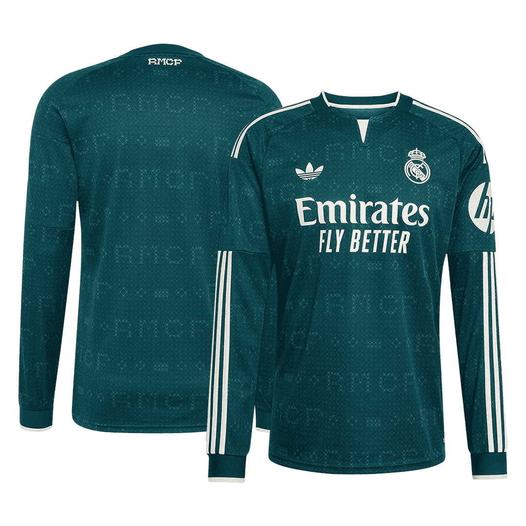 Real Madrid Away Long Sleeve Soccer Jersey 2026/27 Green