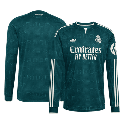 Real Madrid Away Long Sleeve Soccer Jersey 2026/27 Green