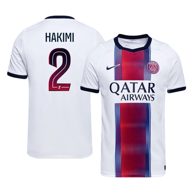 HAKIMI #2 PSG Away Soccer Jersey 2026/27 White