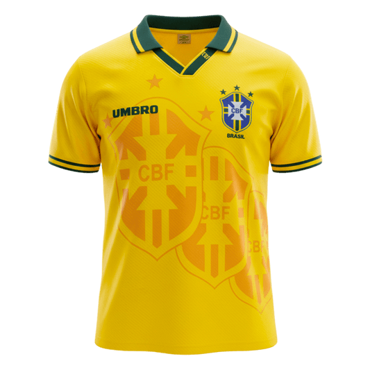 Retro 1994 Brazil Home Soccer Jersey