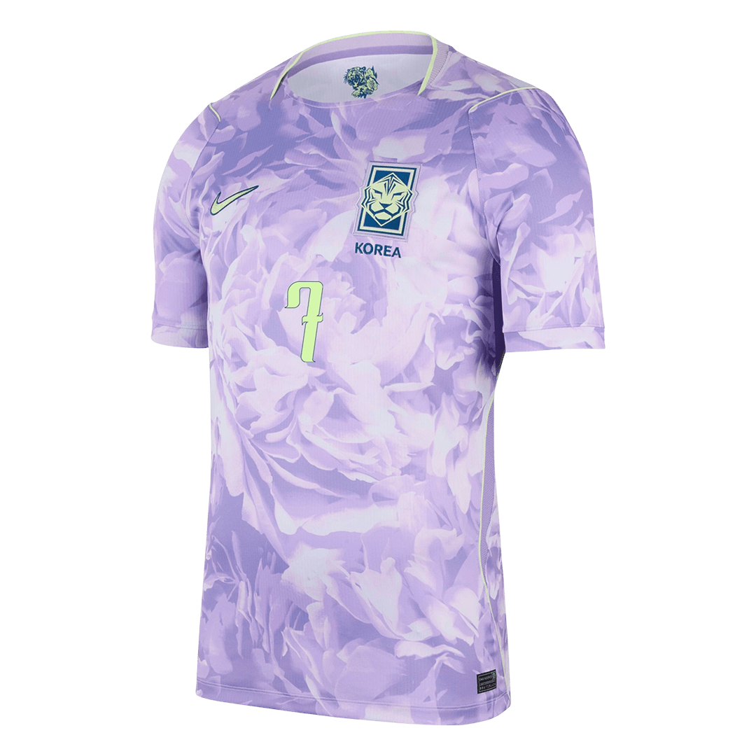 HEUNGMIN #7 South Korea Away Soccer Jersey World Cup 2026 Purple