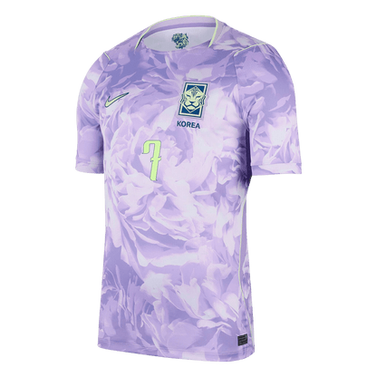 HEUNGMIN #7 South Korea Away Soccer Jersey World Cup 2026 Purple