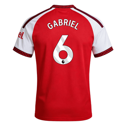 GABRIEL #6 Arsenal Home Soccer Jersey 26/27 Red