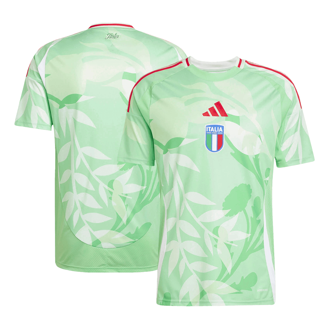 Men's Italy Away Soccer Jersey 2025 Green - Women's Euro