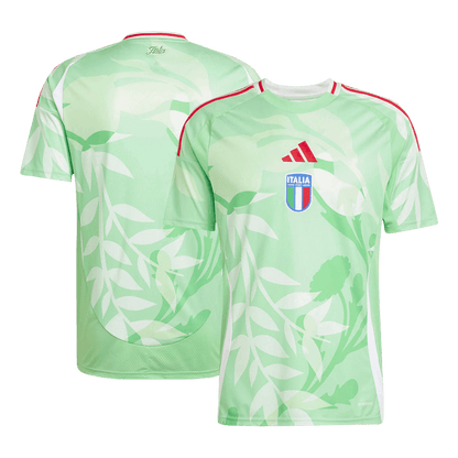Men's Italy Away Soccer Jersey 2025 Green - Women's Euro