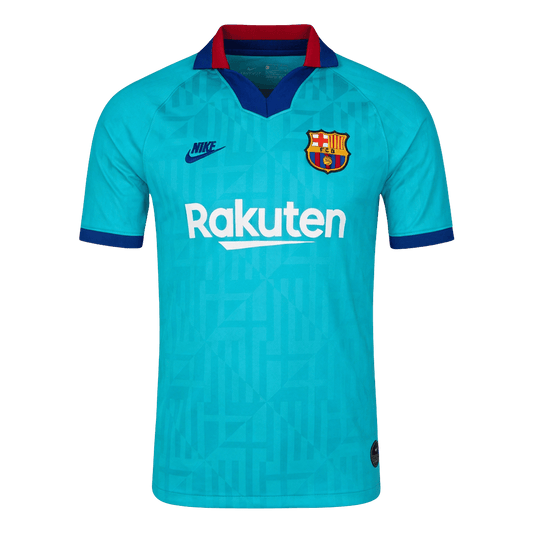 Retro Fan Version 2019/20 Barcelona Third Soccer Jersey Teal