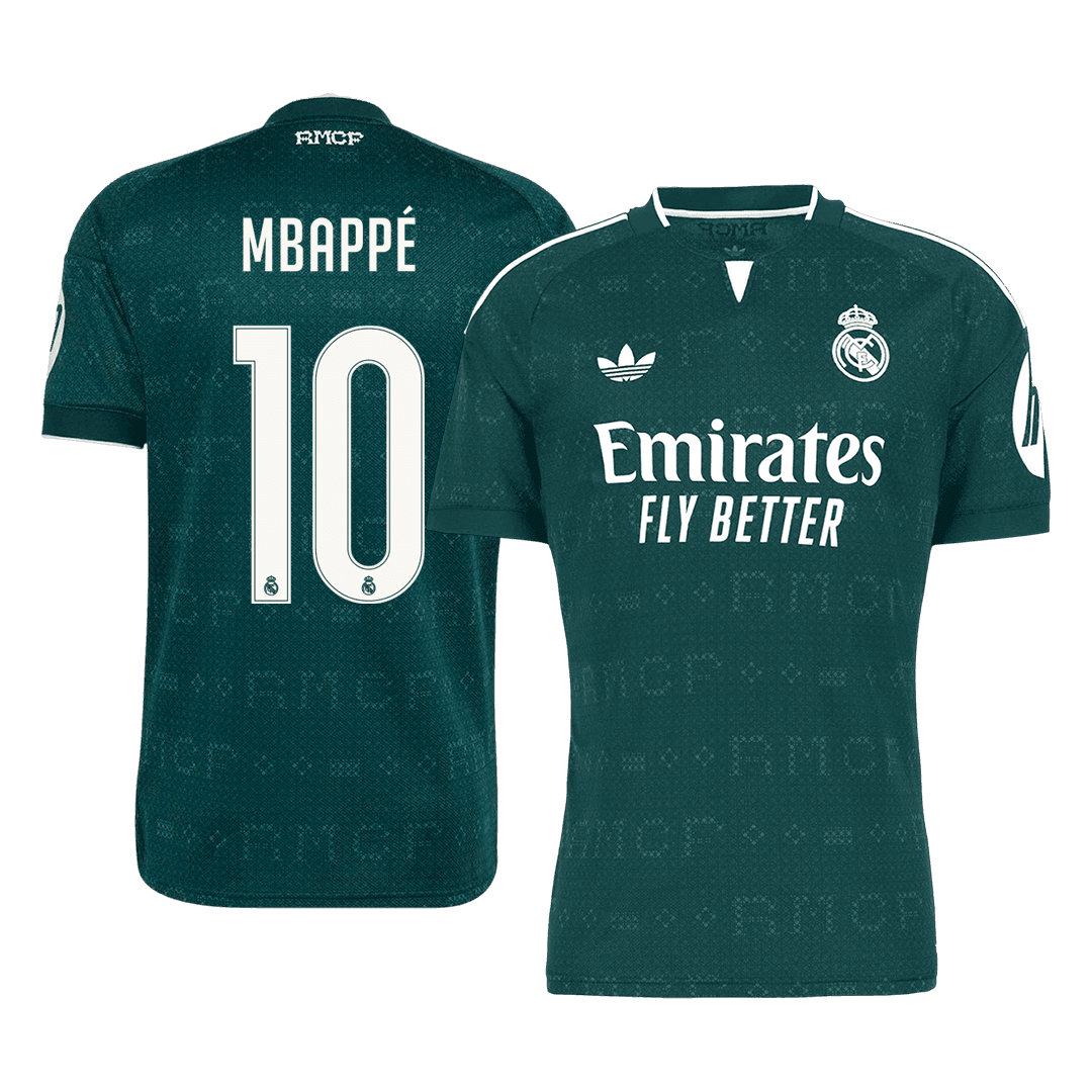 MBAPPÉ #10 Real Madrid Away Football Jersey 2026/27 Green