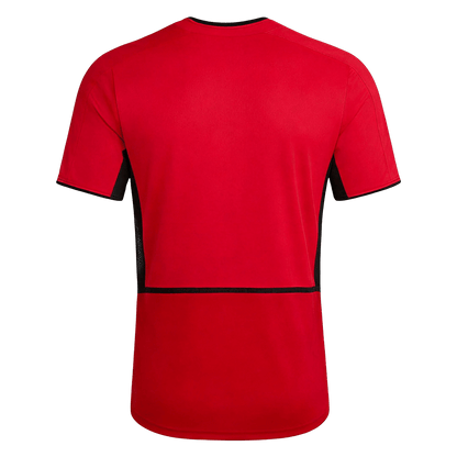 Men Retro Fan Version 02/04 Manchester United Home Soccer Jersey Short Sleeve Red