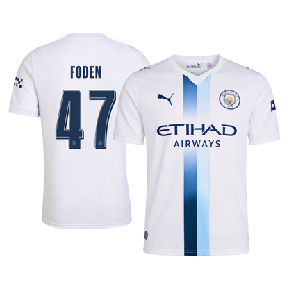 FODEN #47 Manchester City Third Soccer Jersey 2026/27 White - UCL