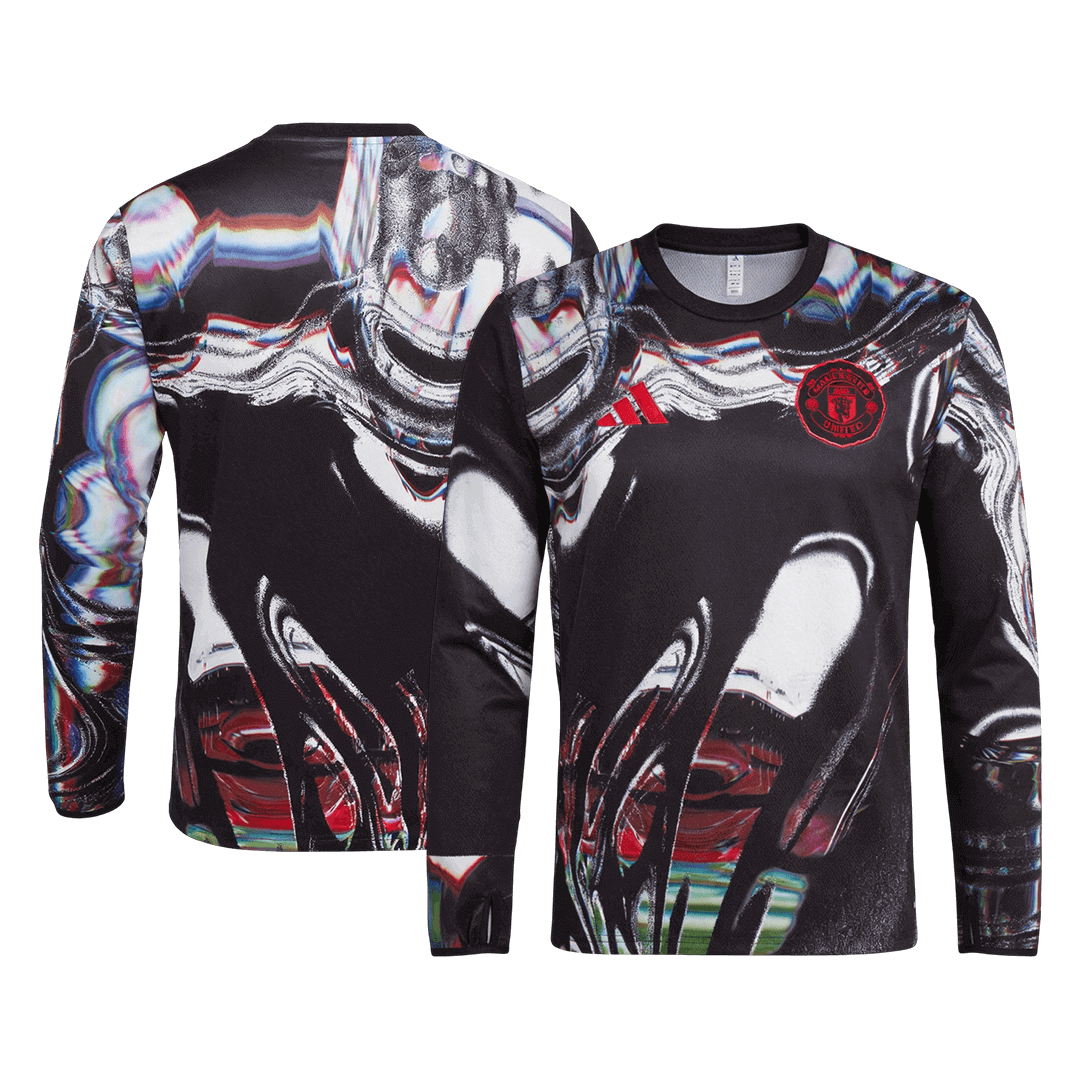 Manchester United Pre-Match Long Sleeve Football Shirt 2025/26