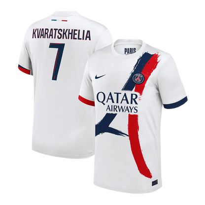 KVARATSKHELIA #7 PSG Away Soccer Jersey 2024/25