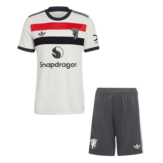 Men's Manchester United Third Away Football Shirt Kit (Shirt+Shorts) 2024/25 Football Kit UK