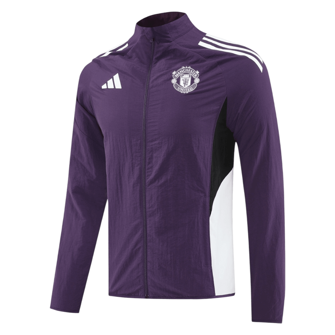 25/26 Manchester United Windbreaker Jacket Purple