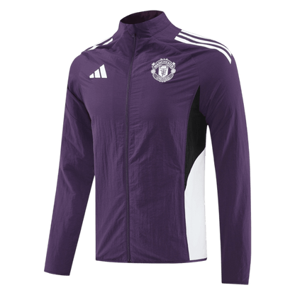25/26 Manchester United Windbreaker Jacket Purple