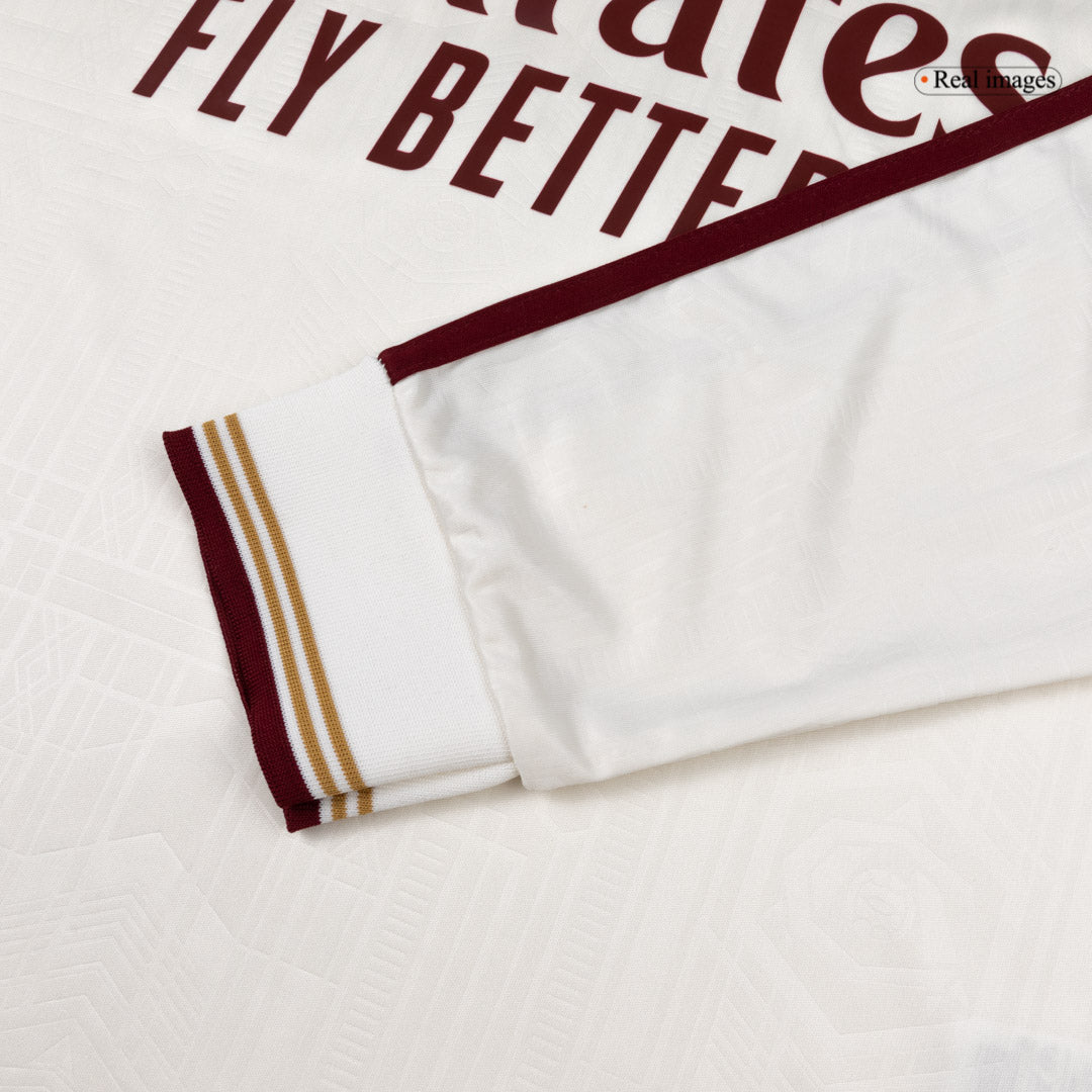 Arsenal Third Away Long Sleeve Soccer Jersey 25/26 White