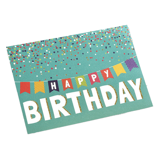 Custom Colorful Flag Birthday Card Green football shirt 2025/26
