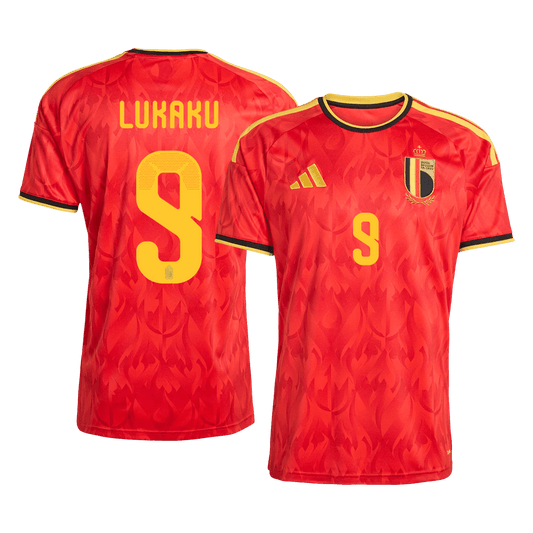 LUKAKU #9 Belgium Home Football Shirt World Cup 2026 Red