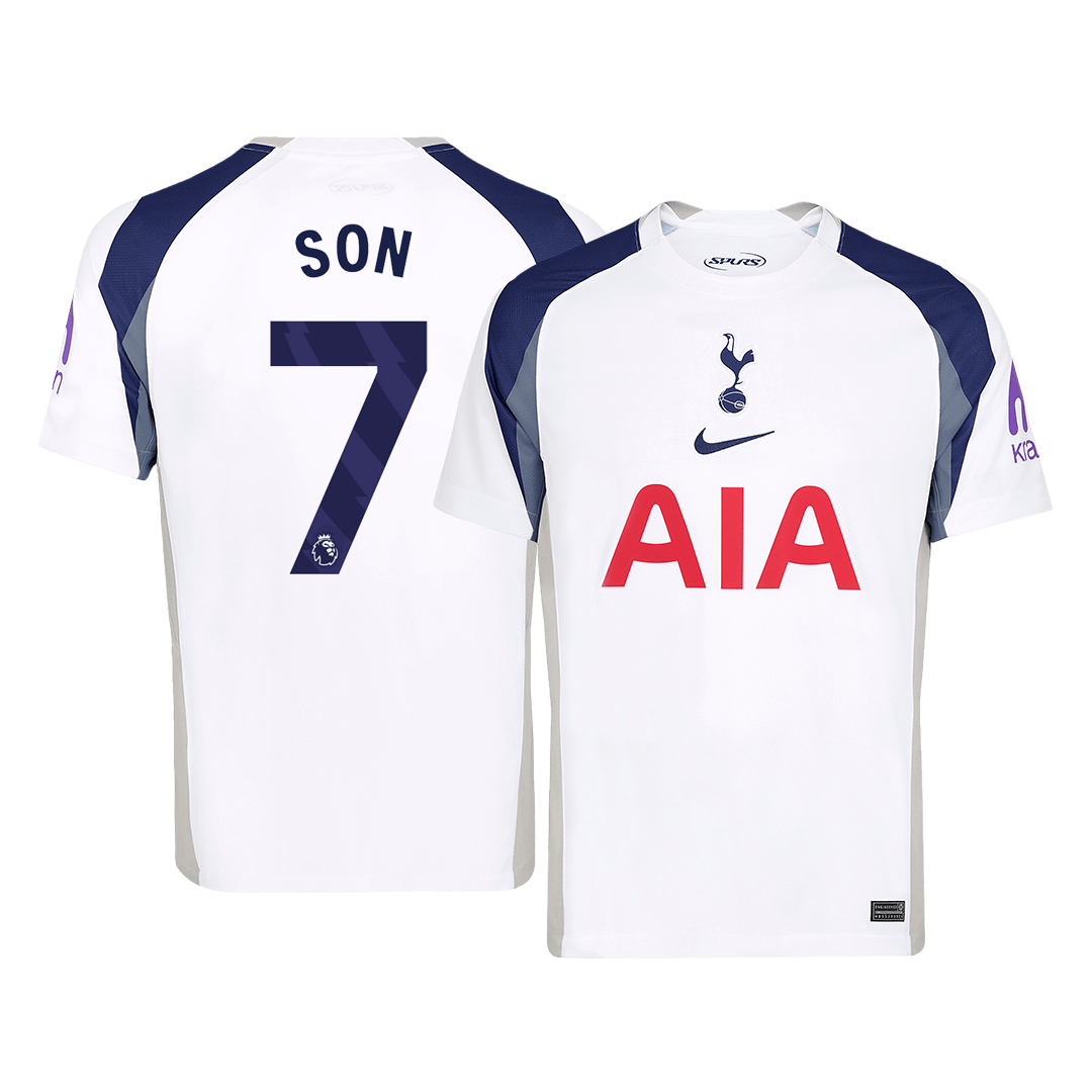 SON #7 Tottenham Hotspur Home Soccer Jersey 2025/26 White