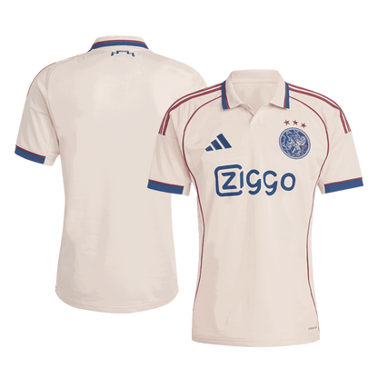 Ajax Third Away Soccer Jersey 2025/26 White