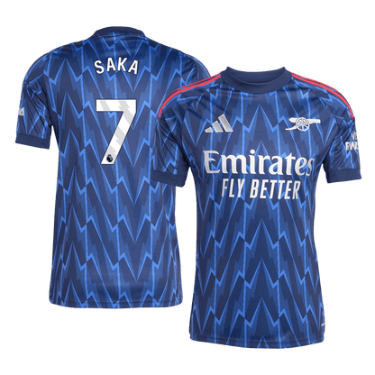 SAKA #7 Arsenal Away Soccer Jersey 2025/26 Blue