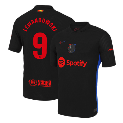Authentic LEWANDOWSKI #9 Barcelona Away Soccer Jersey 2024/25