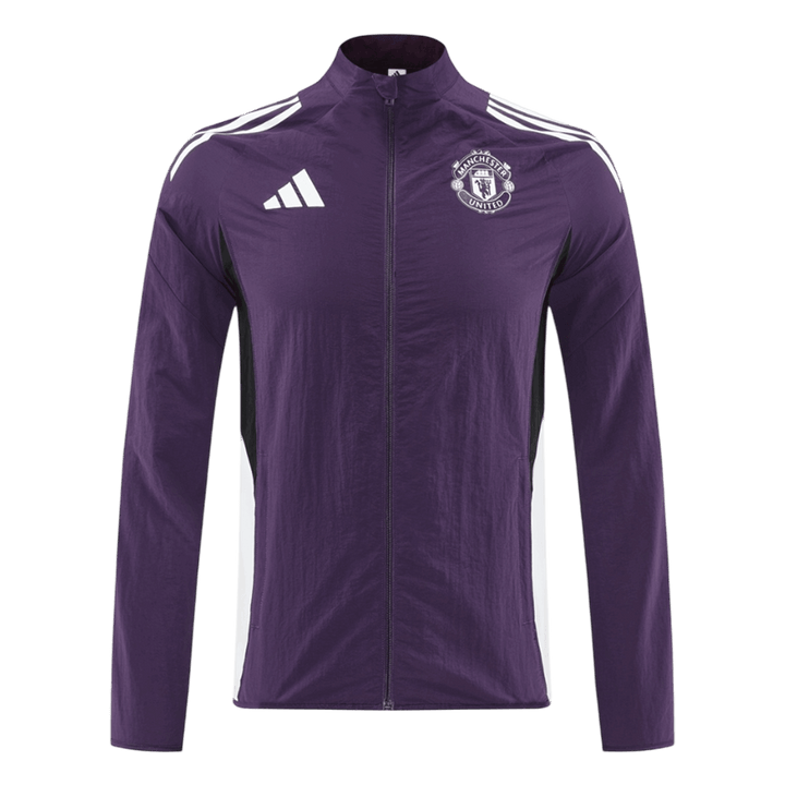 25/26 Manchester United Windbreaker Jacket Purple