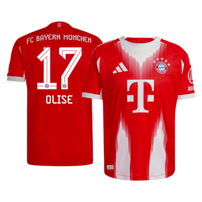 Authentic OLISE #17 Bayern Munich Home Soccer Jersey 2025/26