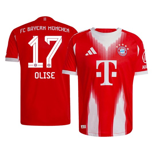 Authentic OLISE #17 Bayern Munich Home Soccer Jersey 2025/26