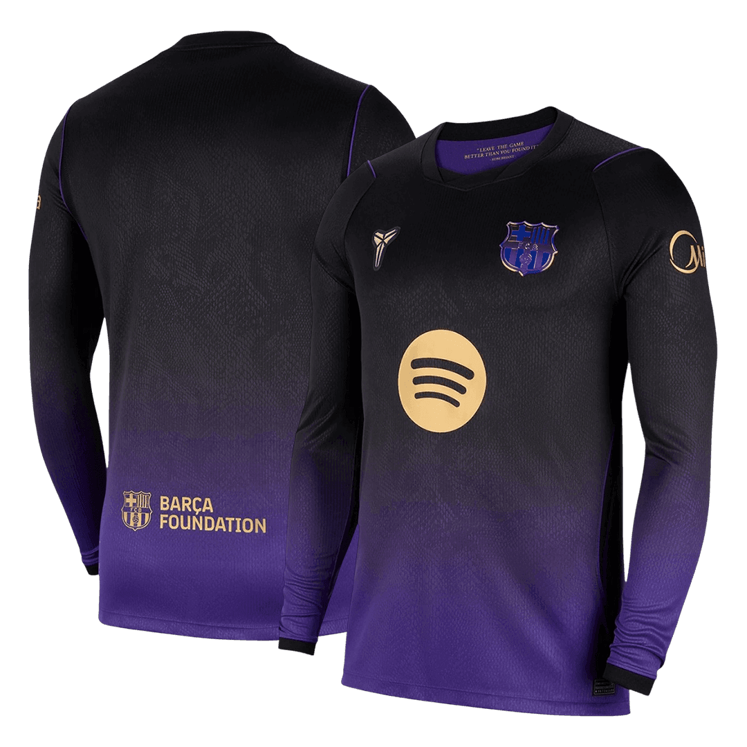 Barcelona x Kobe Bryant Away Long Sleeve Soccer Jersey 2026/27 Purple
