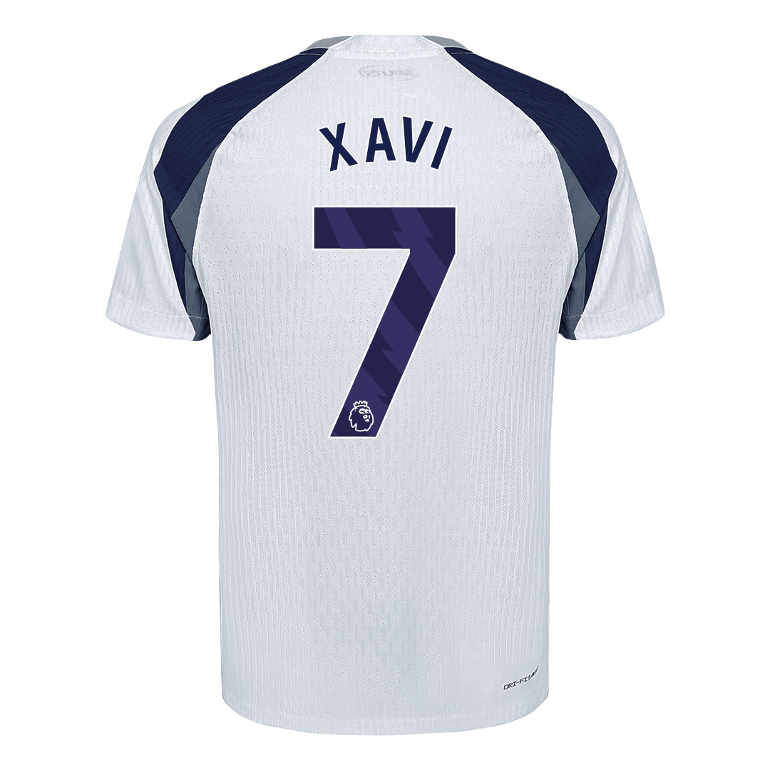 XAVI #7 Authentic Tottenham Hotspur Home Soccer Jersey 2025/26 White