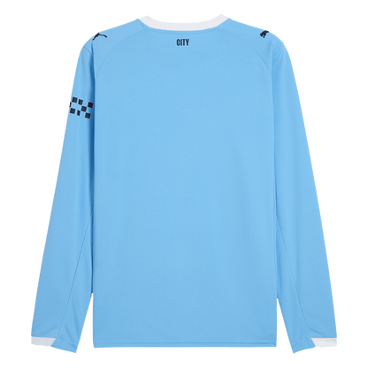 Manchester City Home Long Sleeve Soccer Jersey 2025/26 Blue