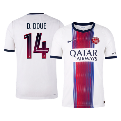 Authentic D. DOUÉ #14 PSG Away Soccer Jersey 2026/27