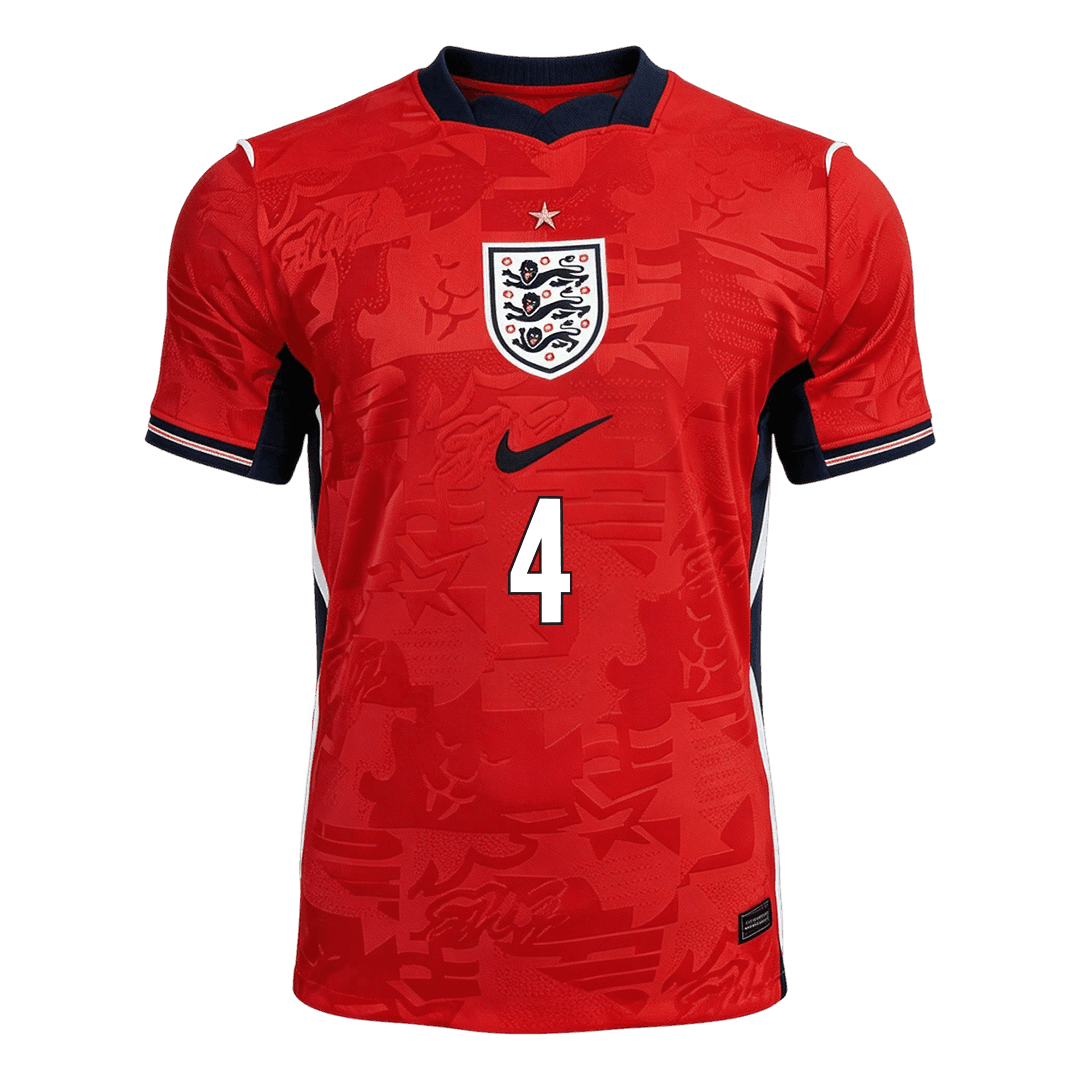 Player Version RICE #4 England Away Soccer Jersey 2026