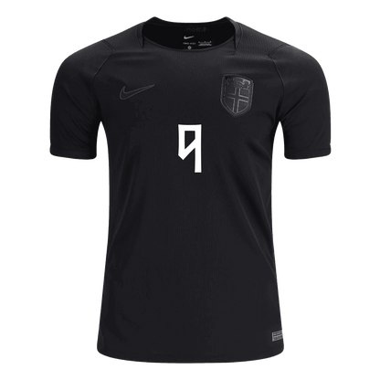 BRAUT HAALAND #9 Norway Away Soccer Jersey World Cup 2026 Black