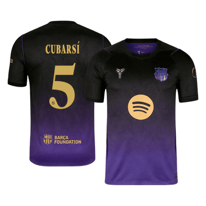 CUBARSÍ #5 Barcelona x Kobe Bryant Away Soccer Jersey 2026/27 Black/Purple- UCL