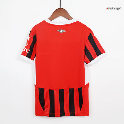 Kid's AC Milan Home Soccer Jersey Kit(Jersey+Shorts) 2024/25