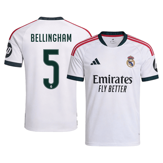 BELLINGHAM #5 Real Madrid Home Soccer Jersey 26/27 White