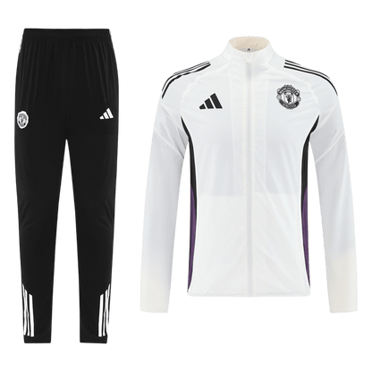 Manchester United Training Tracksuit Kit(Top+Pants) 25/26 White