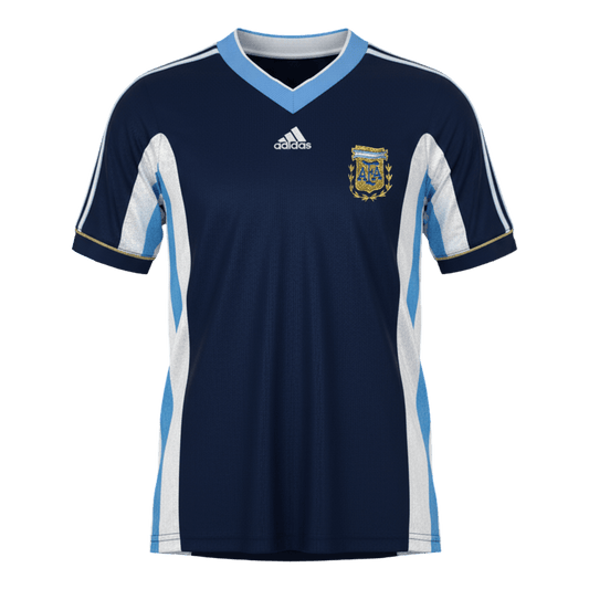 Retro 1998 Argentina Away Soccer Jersey
