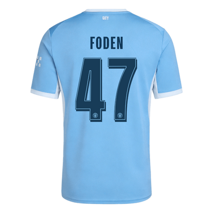 FODEN #47 Manchester City Home Soccer Jersey 26/27 Blue - UCL