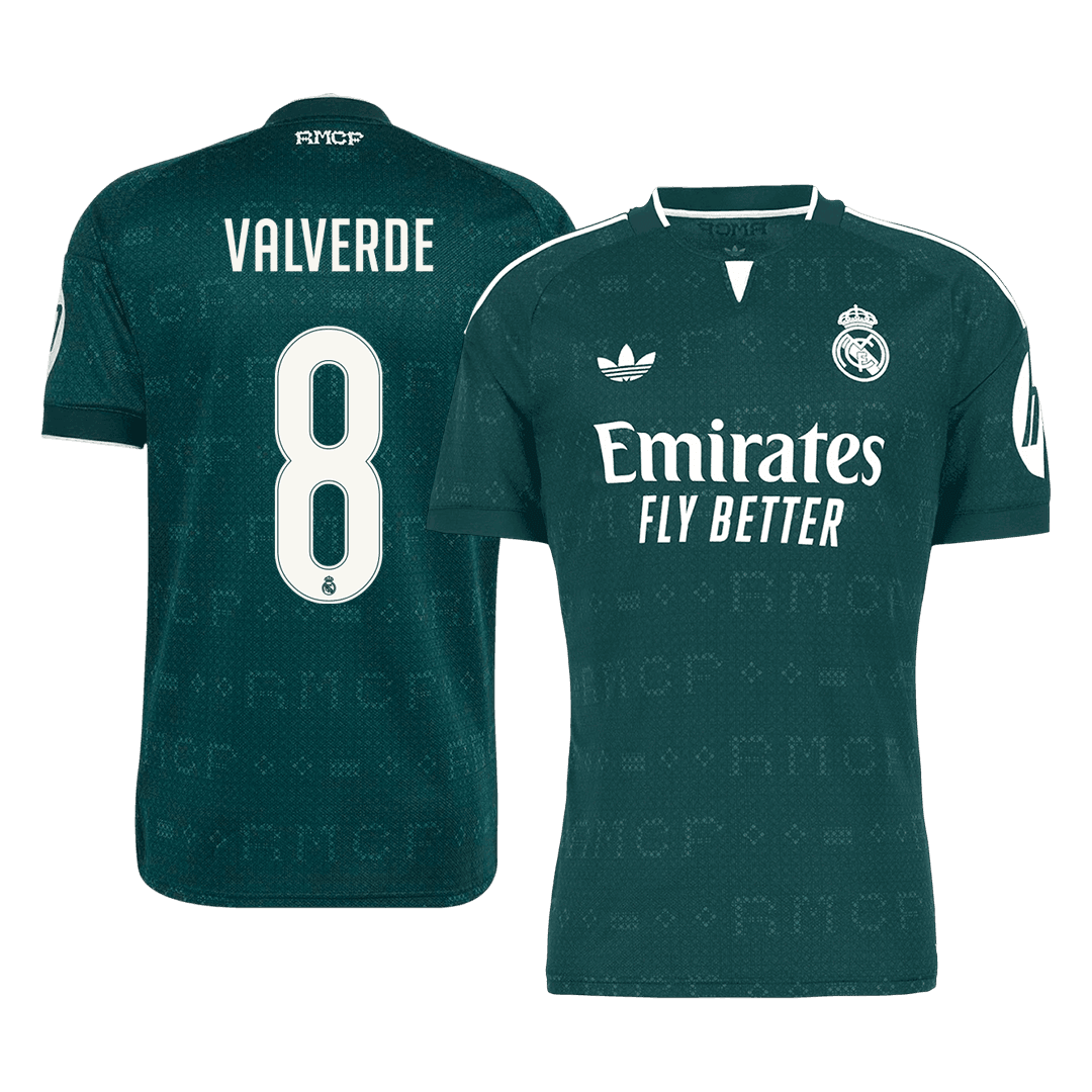 VALVERDE #8 Real Madrid Away Soccer Jersey 2026/27 Green