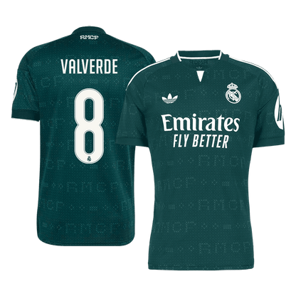VALVERDE #8 Real Madrid Away Soccer Jersey 2026/27 Green