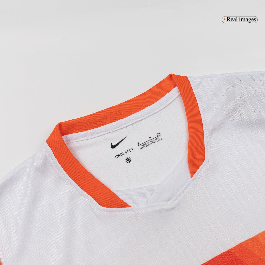 Authentic VIRGIL #4 Netherlands Away Soccer Jersey 2026