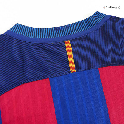MESSI #10 Retro 2016/17 Barcelona Home Soccer Jersey Red&Blue